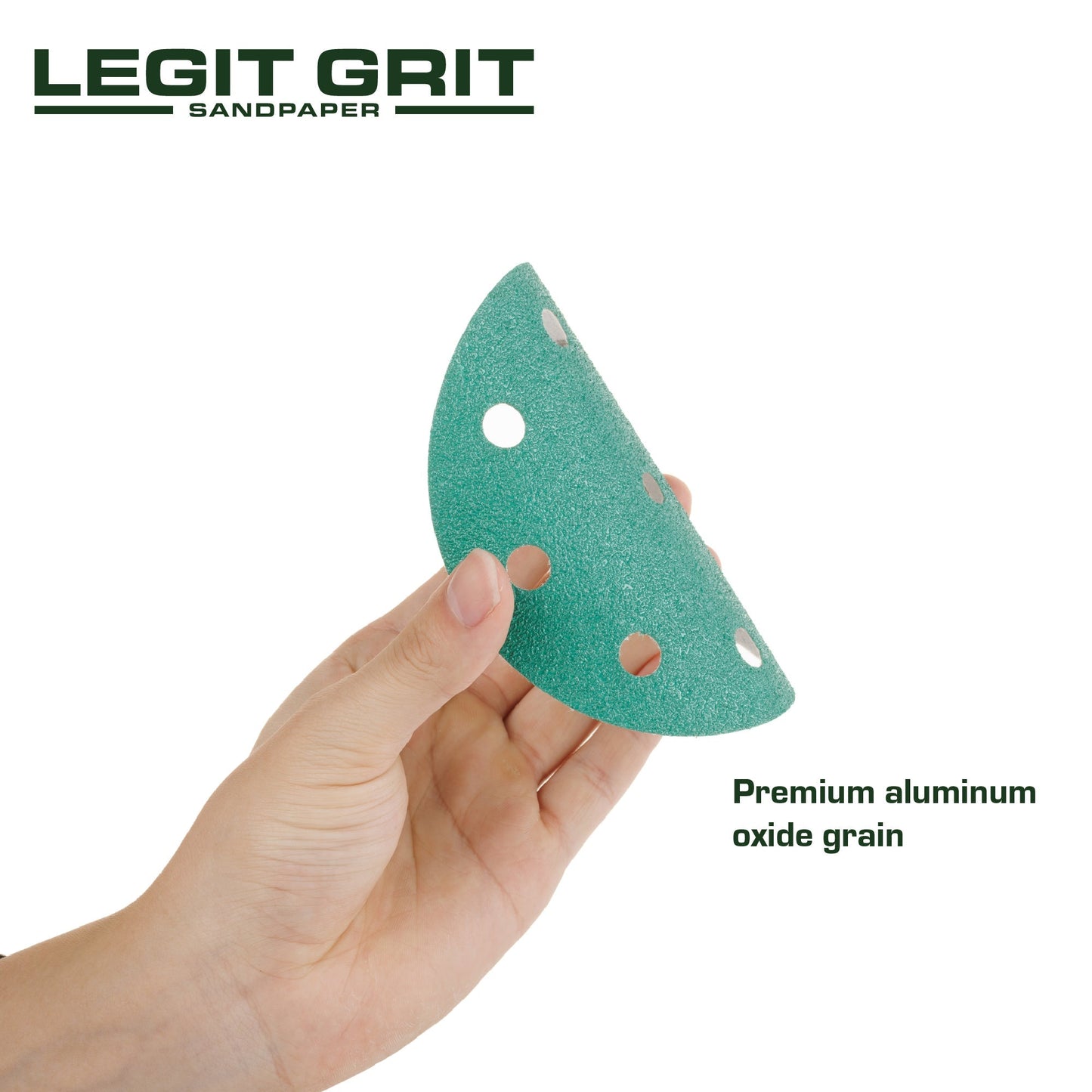 5-Inch 9-Hole Sanding Discs, Mixed Grit, 50-Pack - Legit Grit