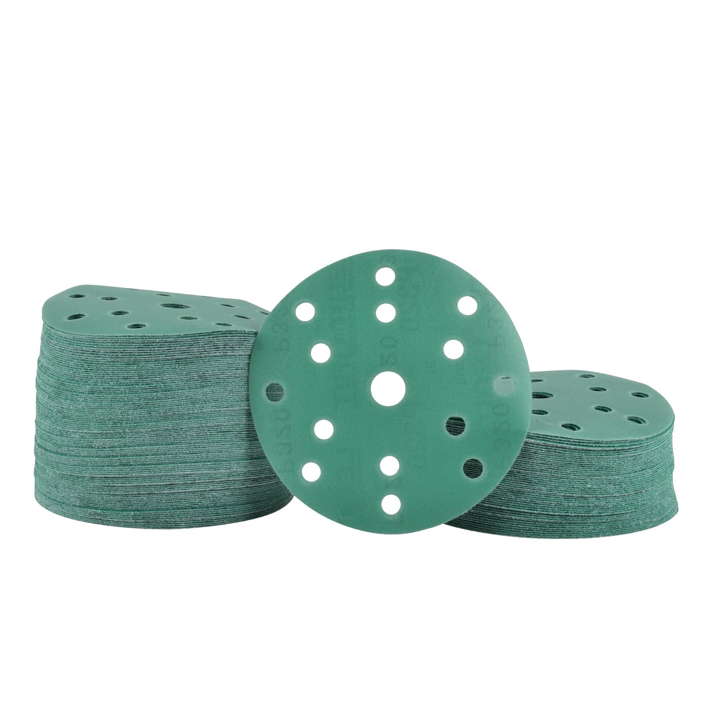 6-Inch 15-Hole Sanding Discs, Single Grit, 50/100/150-Packs - Legit Grit