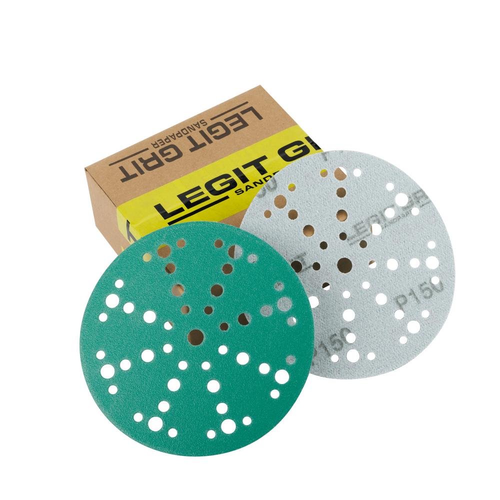 Crafted Workshop's Mixed Grit 25-Piece Sanding Disc Subscription Box, Grits 80/120/150/180/220 - Legit Grit