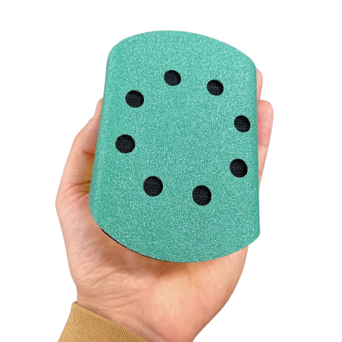 5-Inch Sanding Pad, Reusable Hook and Loop Design, Mouse-Shaped, Yellow - Legit Grit