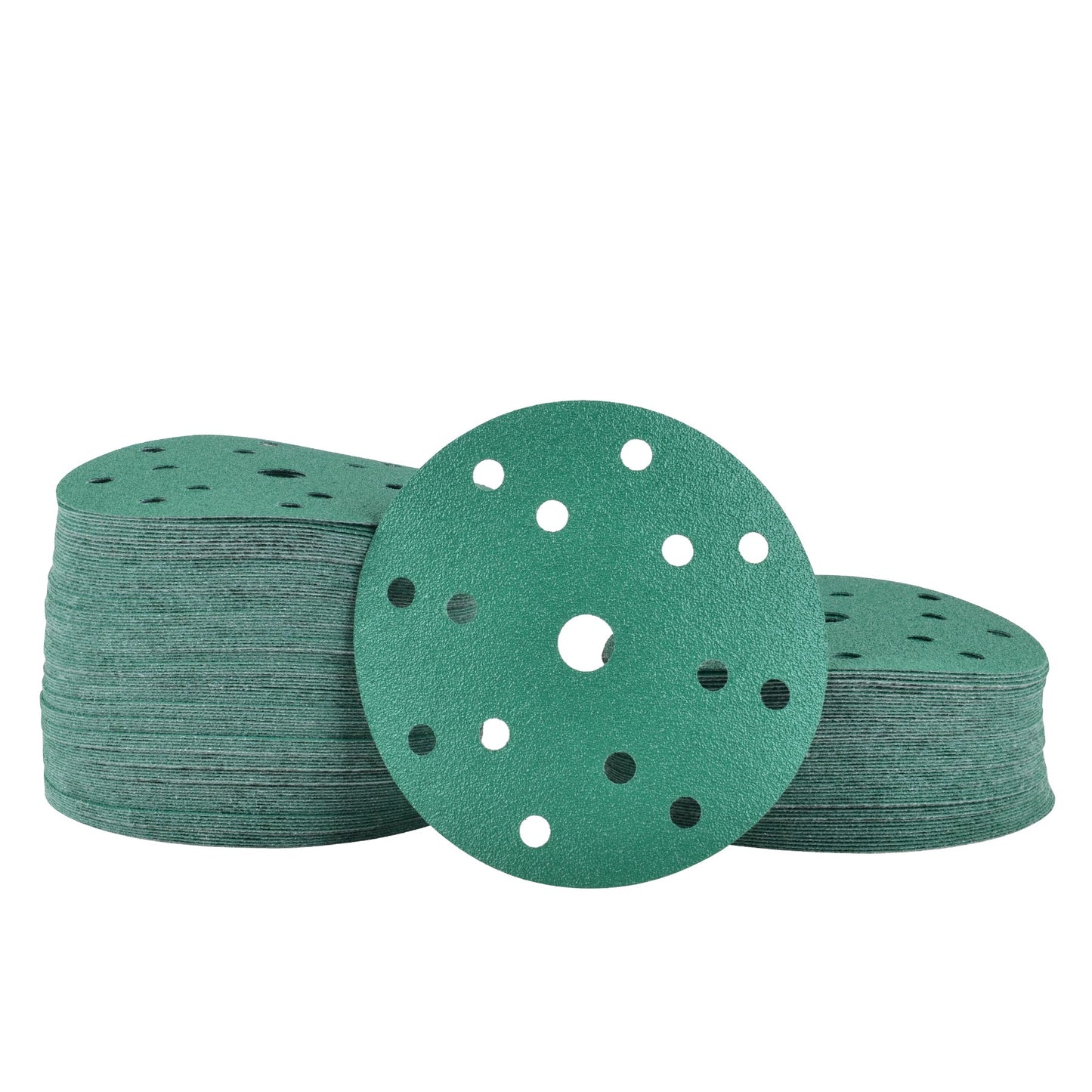 6-Inch 15-Hole Sanding Discs, Single Grit, 50/100/150-Packs - Legit Grit