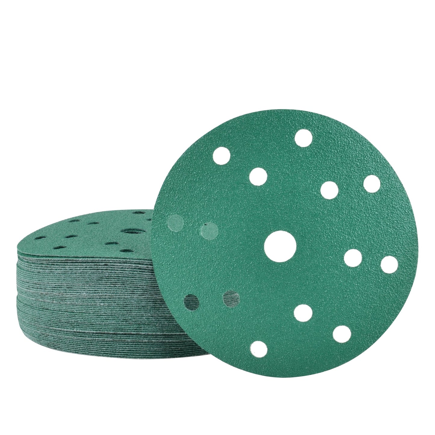 6-Inch 15-Hole Sanding Discs, Single Grit, 50/100/150-Packs - Legit Grit