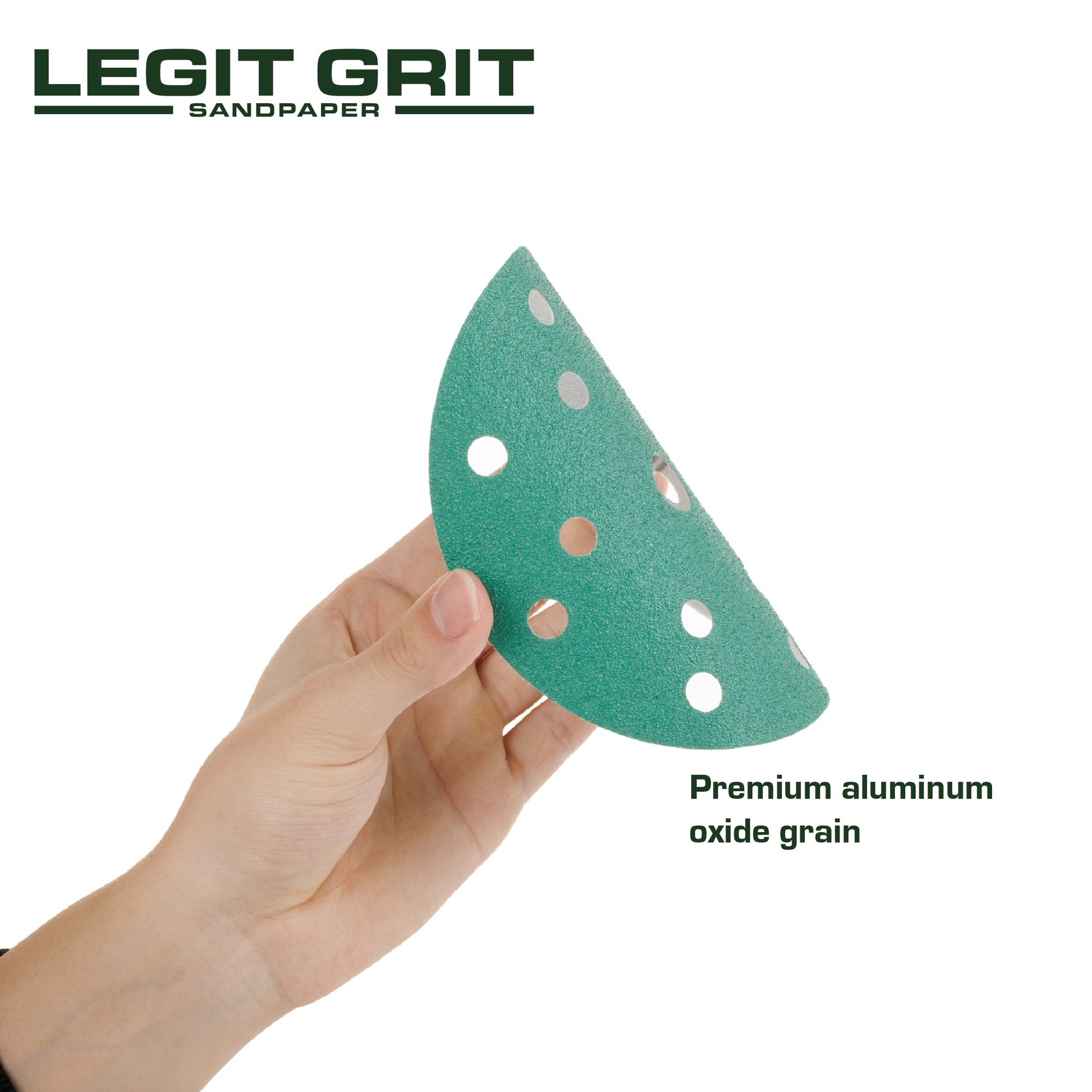 6-Inch 15-Hole Sanding Discs, Single Grit, 50/100/150-Packs - Legit Grit