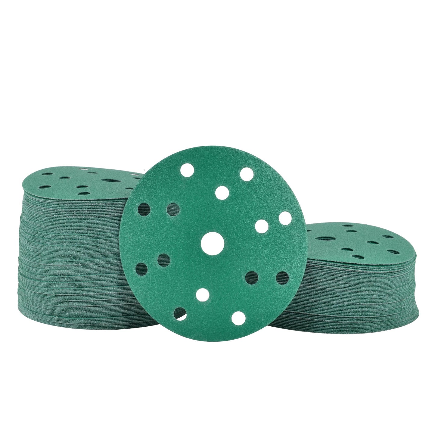 6-Inch 15-Hole Sanding Discs, Single Grit, 50/100/150-Packs - Legit Grit