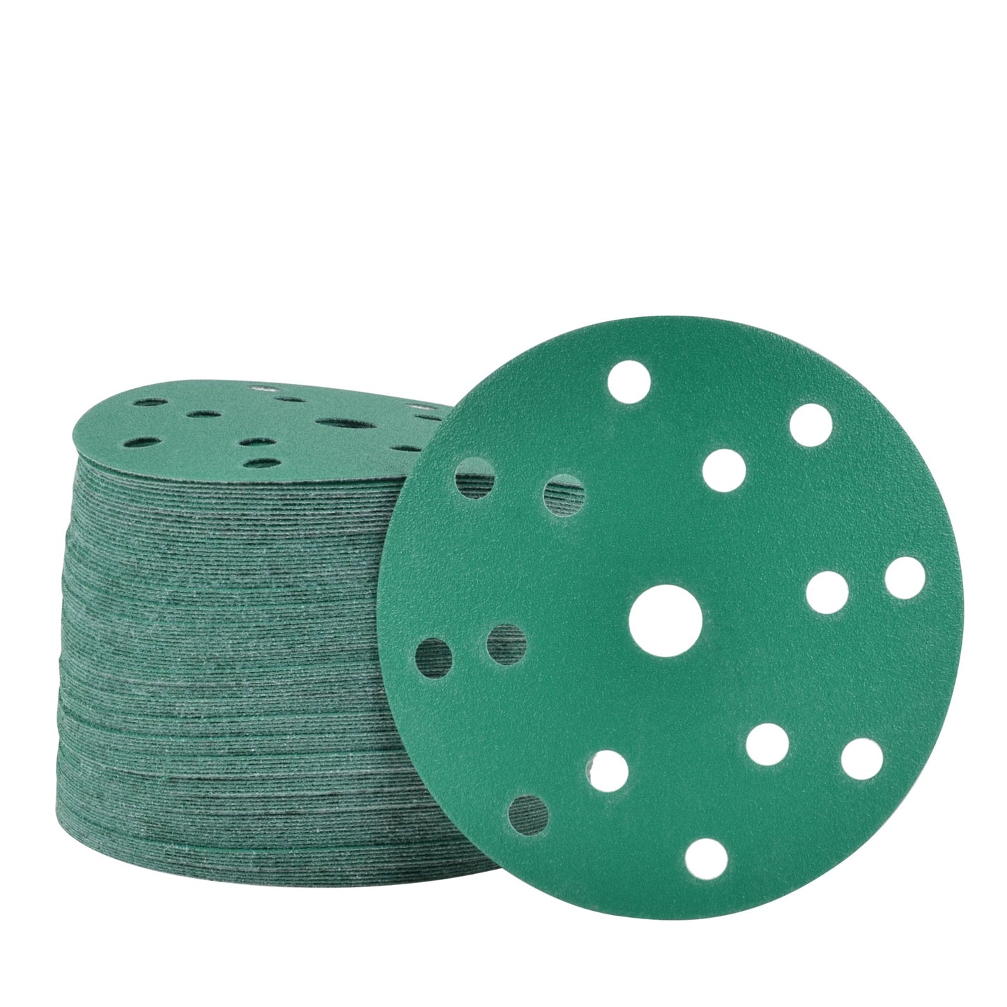 6-Inch 15-Hole Sanding Discs, Single Grit, 50/100/150-Packs - Legit Grit