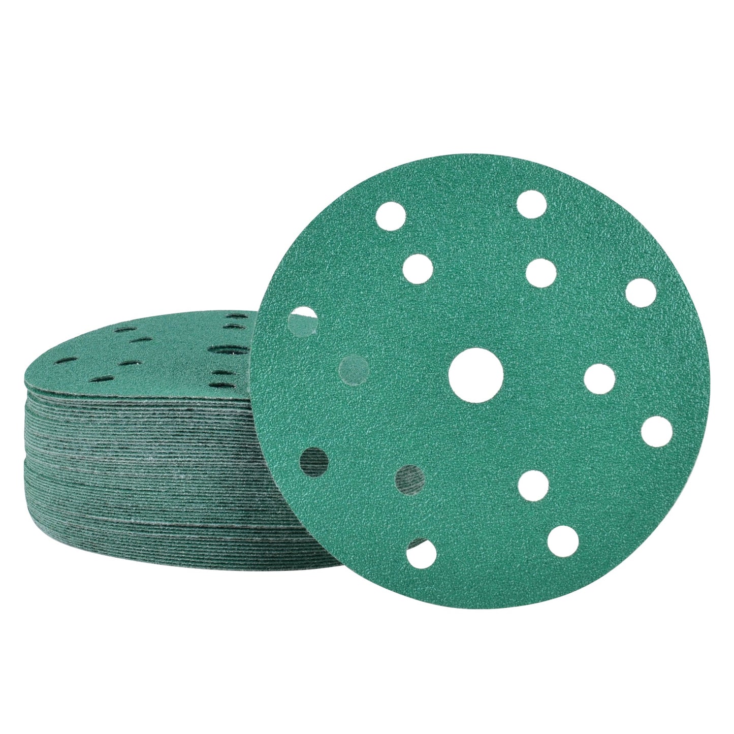 6-Inch 15-Hole Sanding Discs, Single Grit, 50/100/150-Packs - Legit Grit