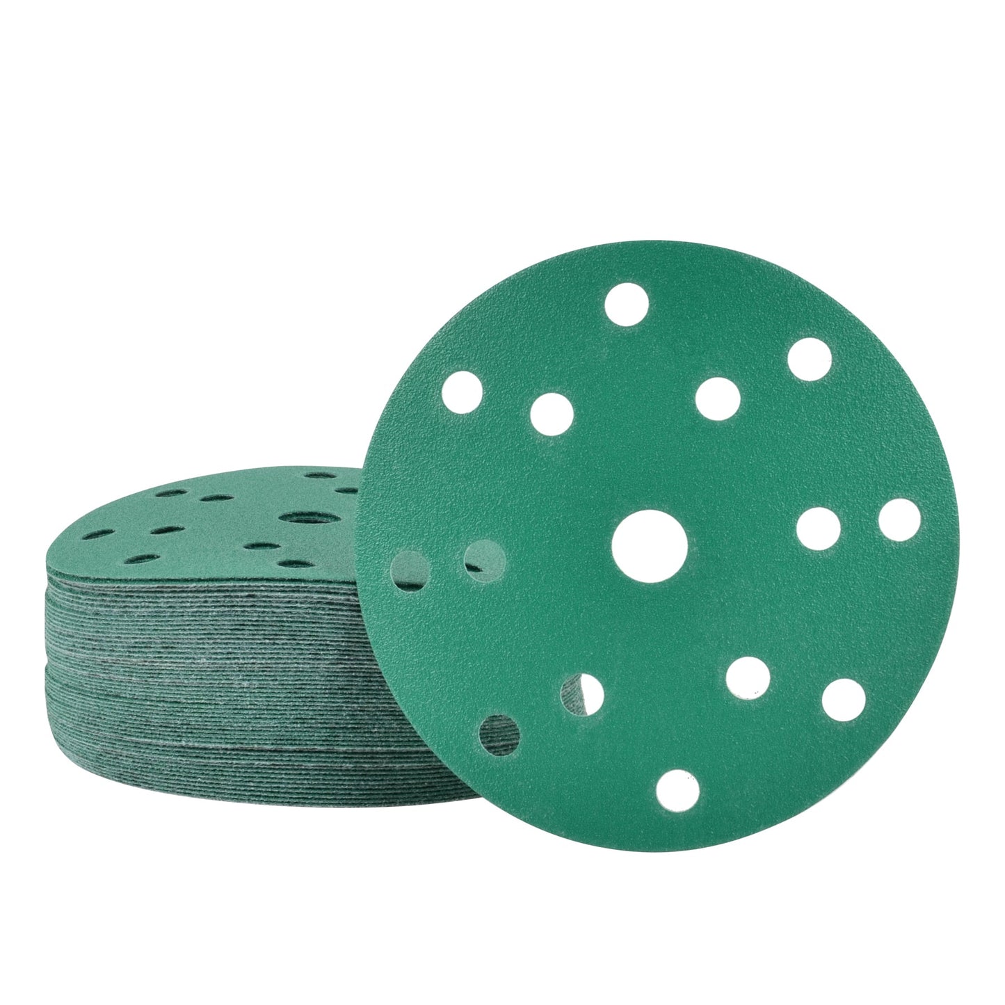 6-Inch 15-Hole Sanding Discs, Single Grit, 50/100/150-Packs - Legit Grit