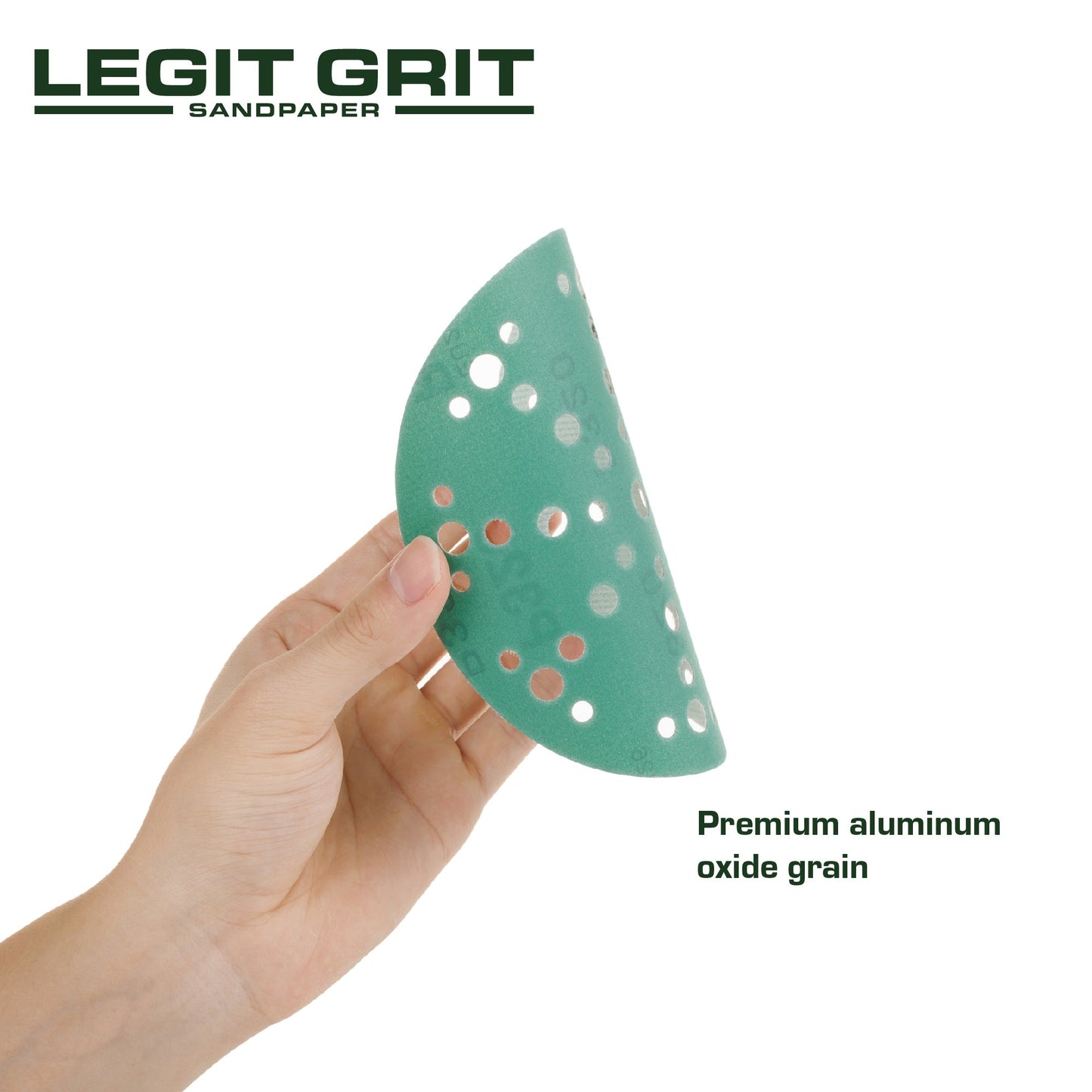 6-Inch 49-Hole Sanding Discs, Single Grit, 50/100/150-Packs - Legit Grit