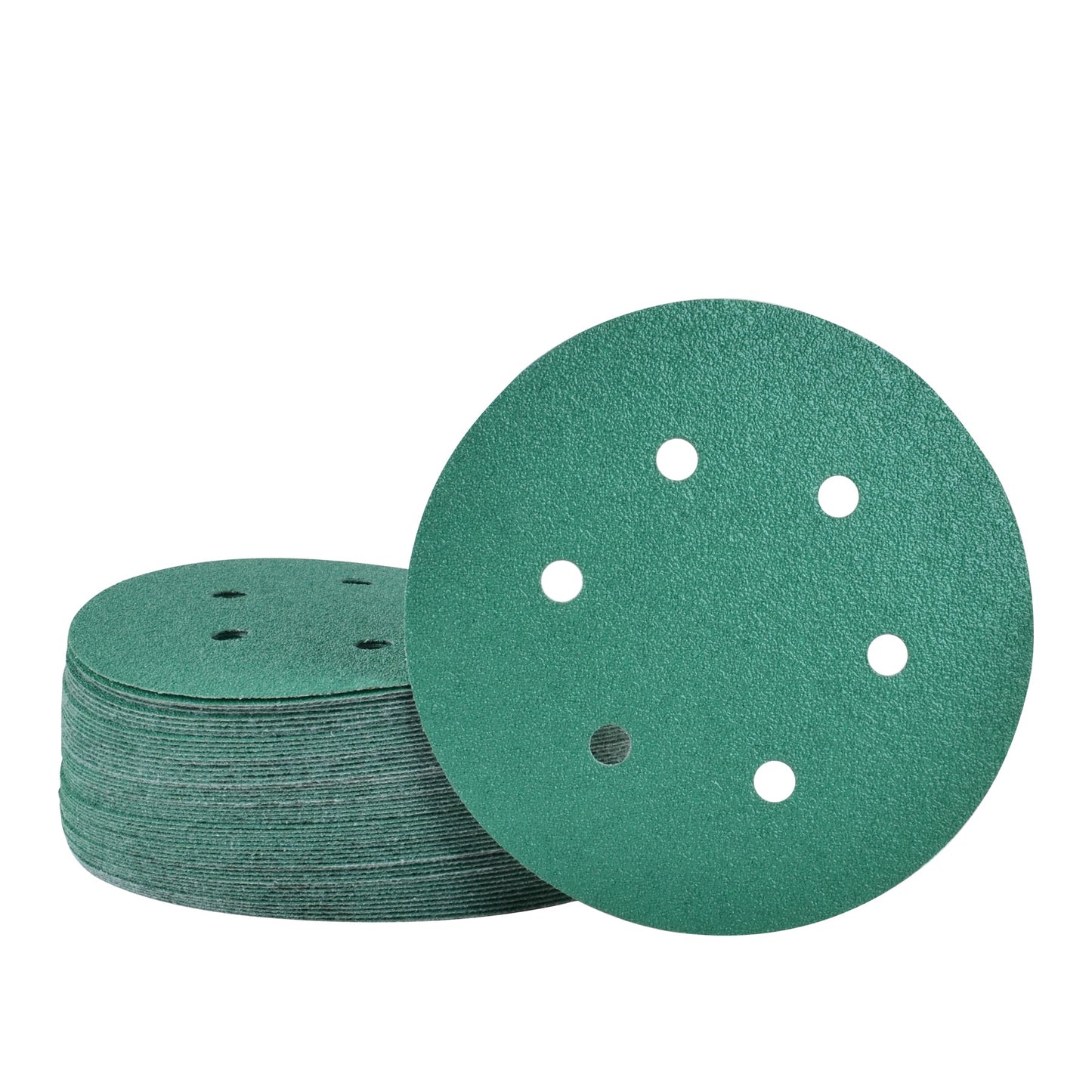 6-Inch 6-Hole Sanding Discs, Single Grit, 50/100/150-Packs - Legit Grit