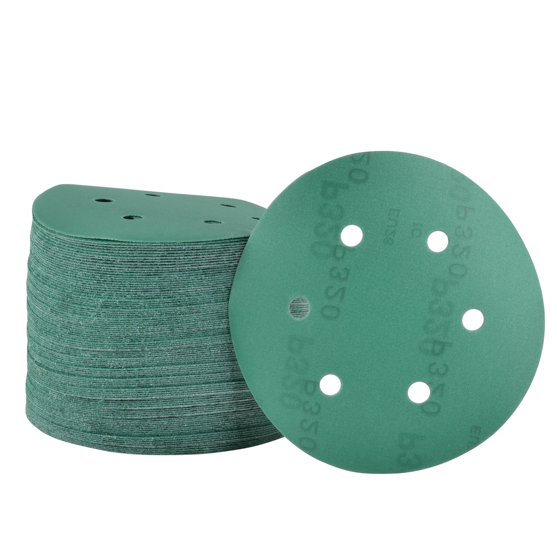 6-Inch 6-Hole Sanding Discs, Single Grit, 50/100/150-Packs - Legit Grit