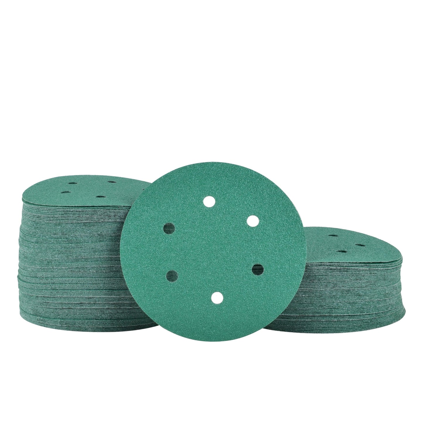 6-Inch 6-Hole Sanding Discs, Single Grit, 50/100/150-Packs - Legit Grit