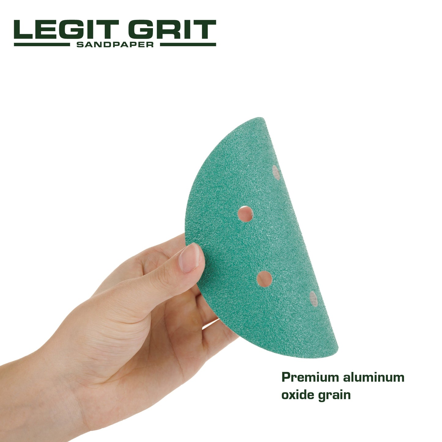 6-Inch 6-Hole Sanding Discs, Single Grit, 50/100/150-Packs - Legit Grit