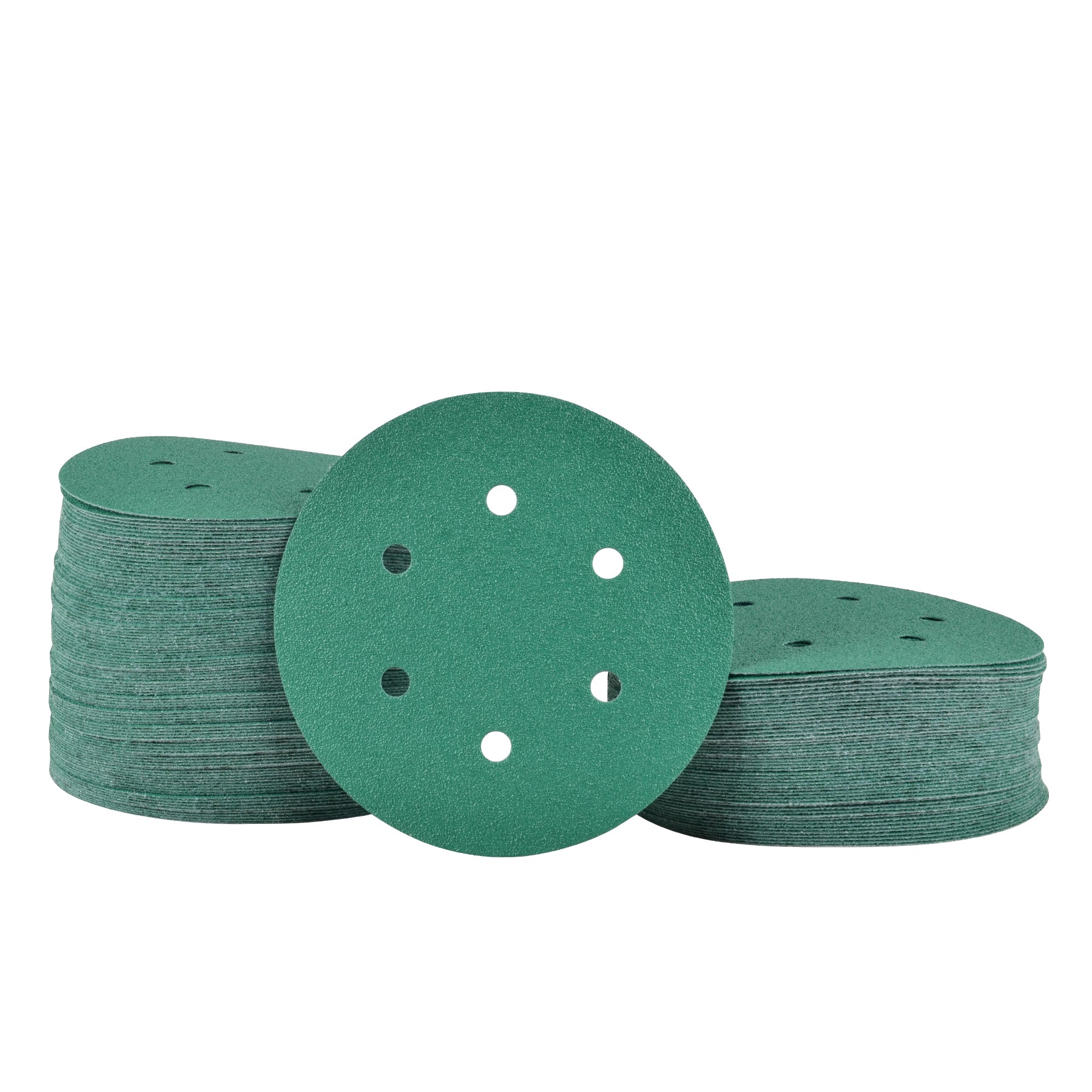 6-Inch 6-Hole Sanding Discs, Single Grit, 50/100/150-Packs - Legit Grit