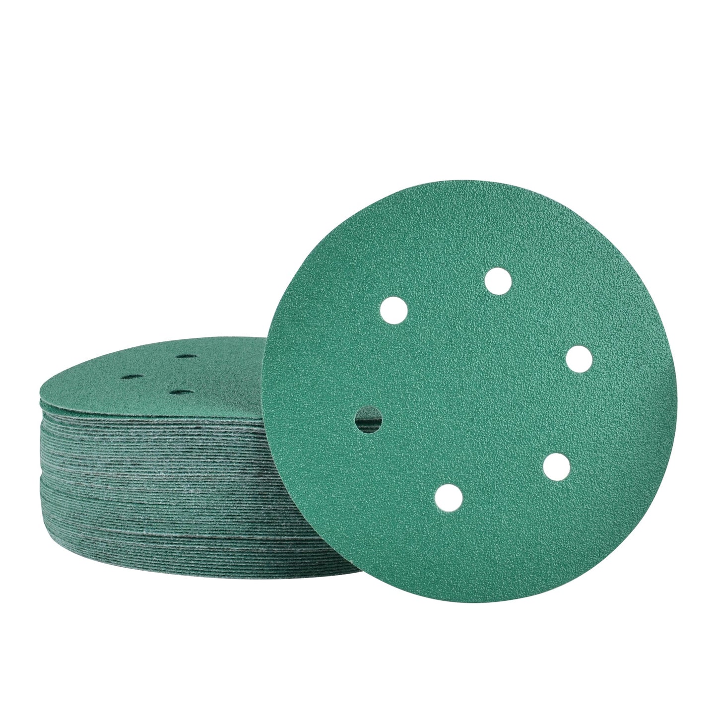 6-Inch 6-Hole Sanding Discs, Single Grit, 50/100/150-Packs - Legit Grit