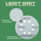 5-Inch 8-Hole Sanding Discs Legit Grit