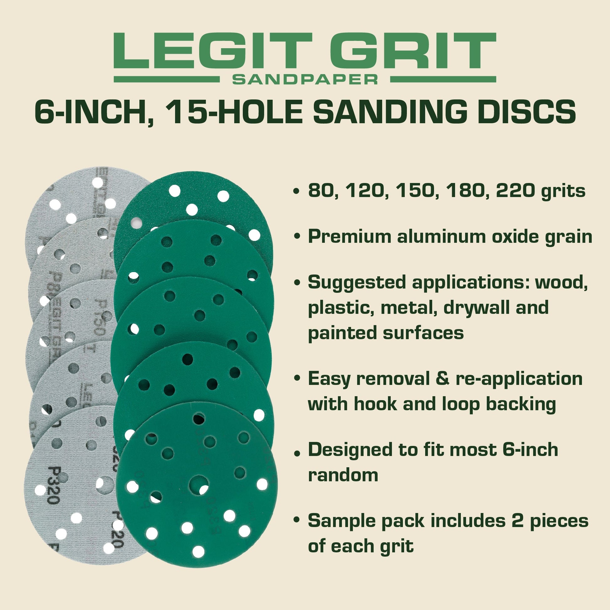 Types of Quick Change Sanding Disc with Sanding Materials List