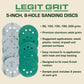 Hook & Loop Sanding Disc Sample Packs, Mixed Grit, 10-Pack - Legit Grit