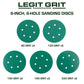 Hook & Loop Sanding Disc Sample Packs, Mixed Grit, 10-Pack - Legit Grit