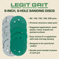 Hook & Loop Sanding Disc Sample Packs, Mixed Grit, 10-Pack - Legit Grit